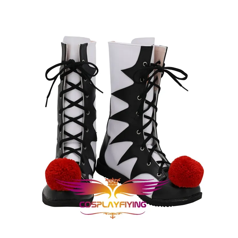 2019 New Horror Movie Stephen King's It Clown Joker Cosplay Shoes Boots Custom Made for Adult Men and Women Halloween Carnival