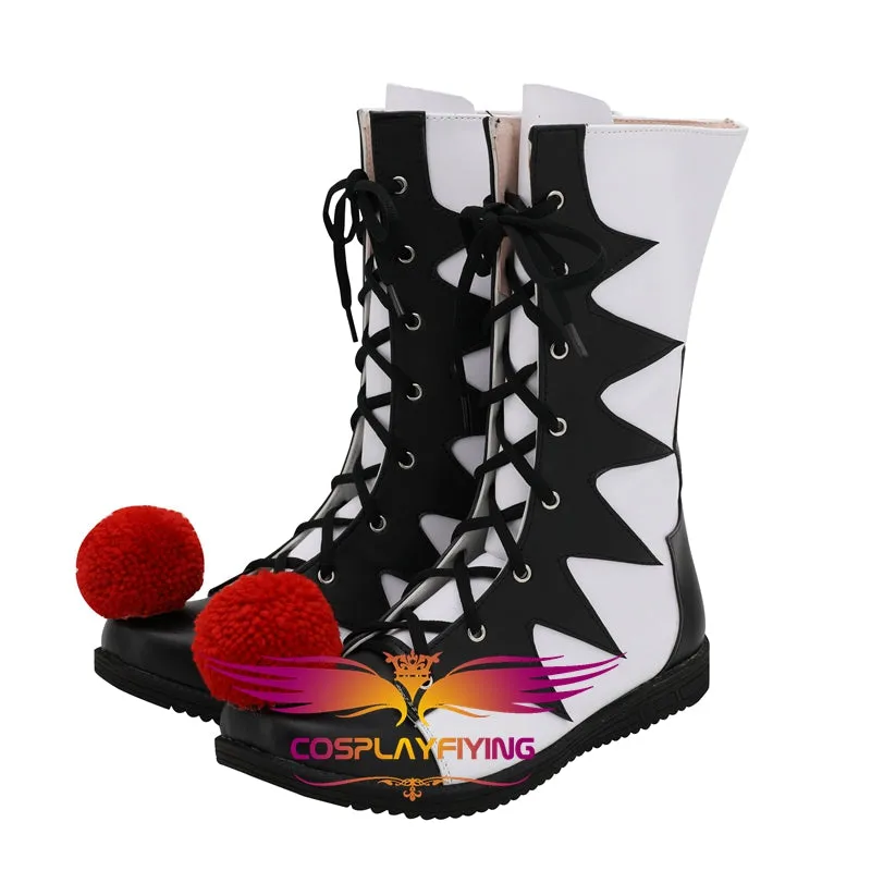 2019 New Horror Movie Stephen King's It Clown Joker Cosplay Shoes Boots Custom Made for Adult Men and Women Halloween Carnival