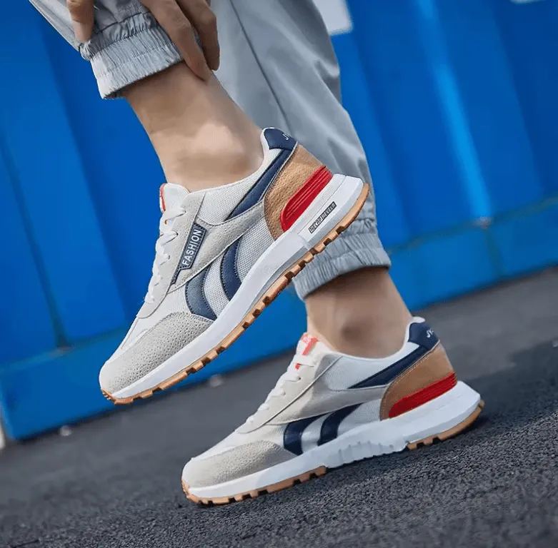 2025 Spring Men’s Breathable Running Shoes – Korean Style Sports Sneakers for Students
