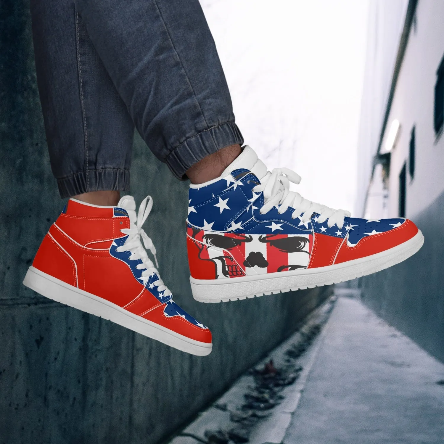 4th July Leather Sneakers - White