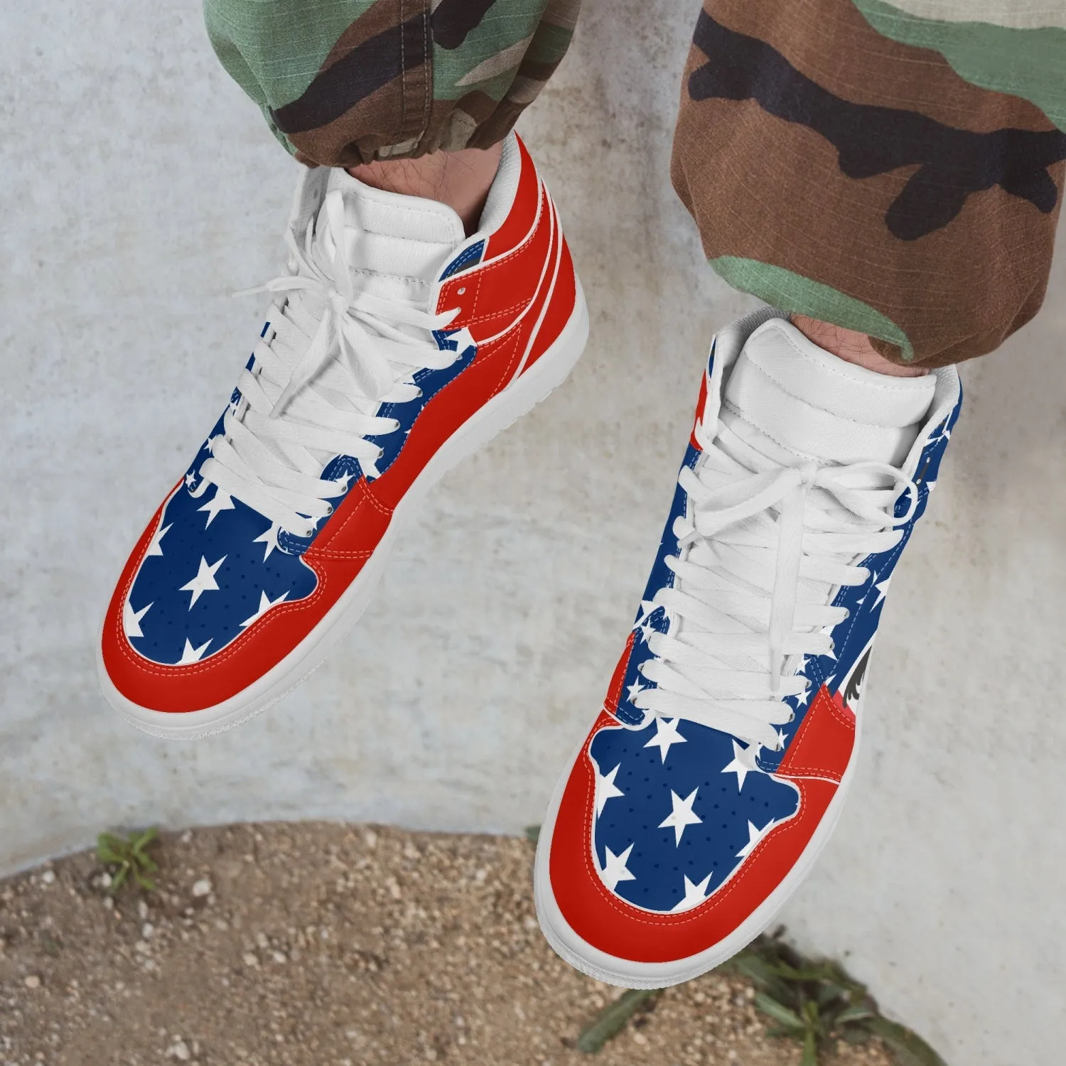4th July Leather Sneakers - White