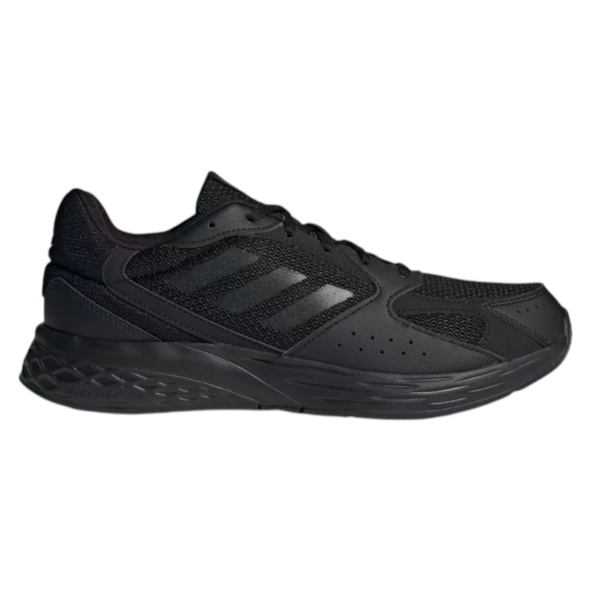 .Adidas Mens Response Runner Running Shoes - Black/Black - (JR8058) - BQ - R1L3