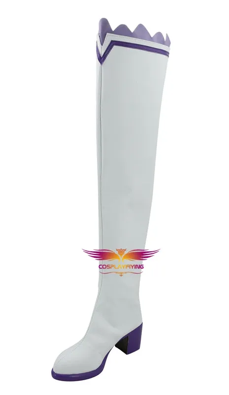 Anime Re Life in a Different World from Zero Emilia Cosplay Shoes Boots Custom Made for Adult Men and Women Halloween Carnival
