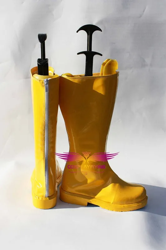 Anime Young Justice Kid Flash Wally West Cosplay Shoes Boots Custom Made for Men and Women