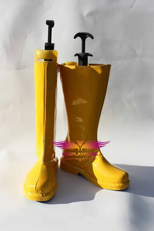 Anime Young Justice Kid Flash Wally West Cosplay Shoes Boots Custom Made for Men and Women