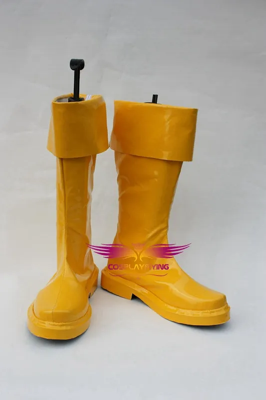 Anime Young Justice Kid Flash Wally West Cosplay Shoes Boots Custom Made for Men and Women