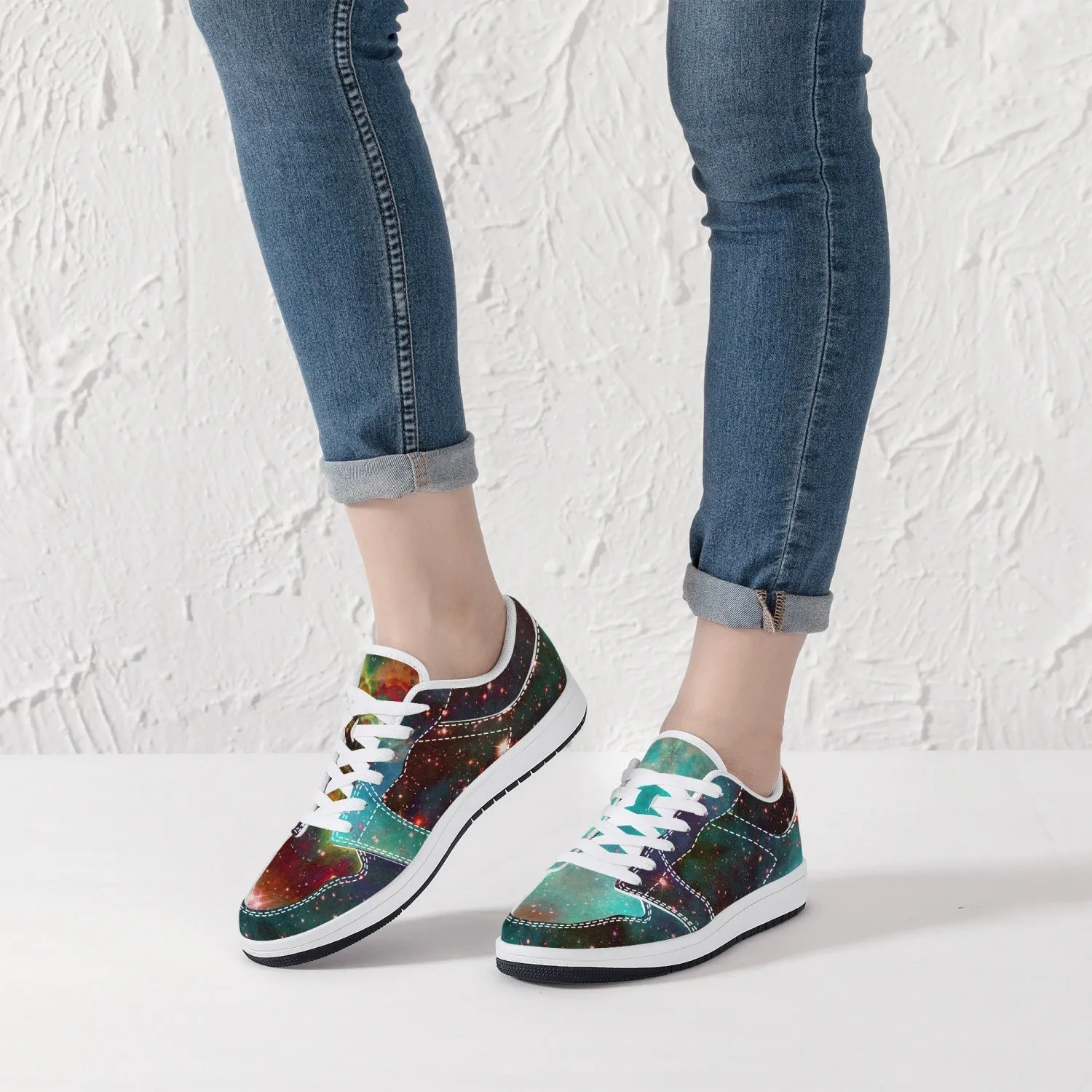 Archon Psychedelic Split-Style Low-Top Sneakers