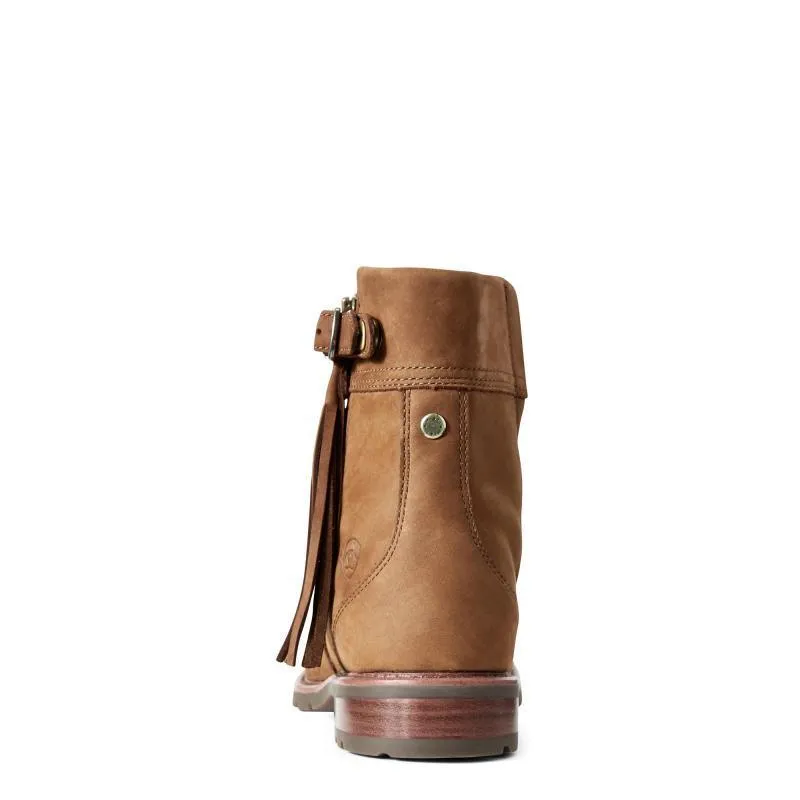 Ariat Abbey Waterproof Ladies Tassel Ankle Boot - Chestnut