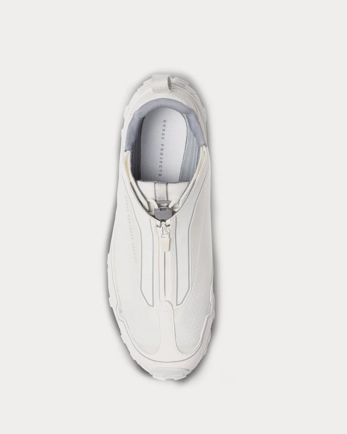 ARKTISK Zip Up Runner White Running Shoes