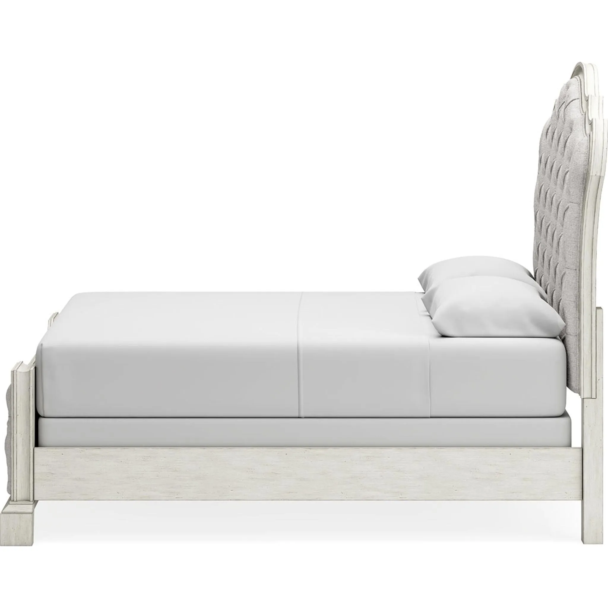 Arlendyne Upholstered Bed - Antique White