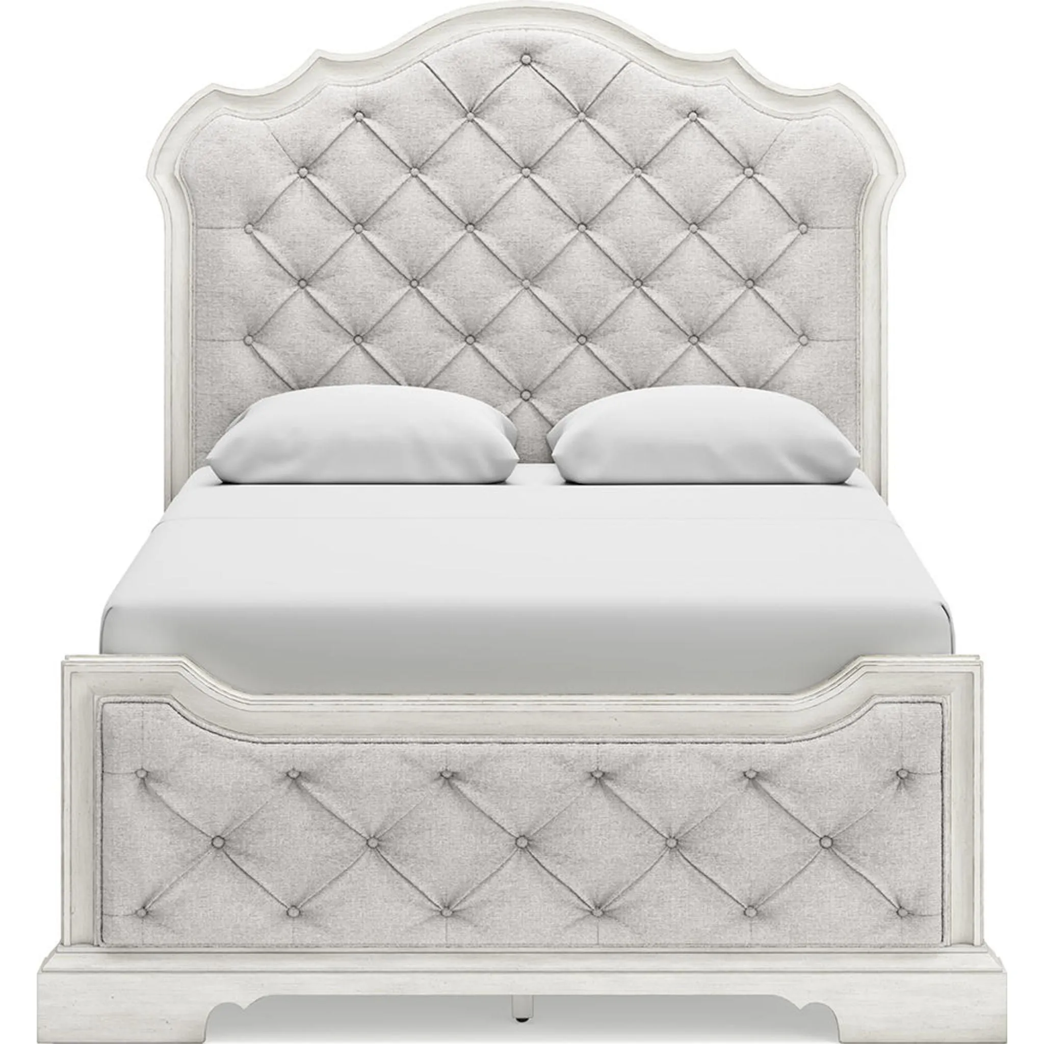 Arlendyne Upholstered Bed - Antique White