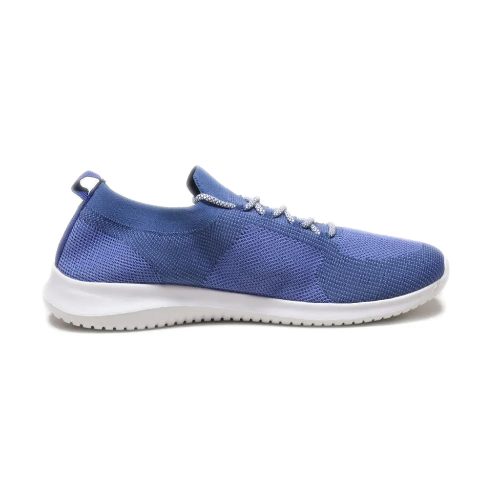Athletic Knity Sport Shoes Fabric Blue Colour For Women