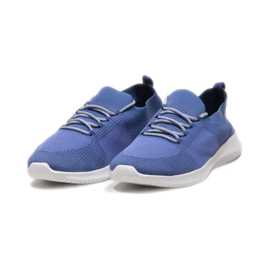 Athletic Knity Sport Shoes Fabric Blue Colour For Women