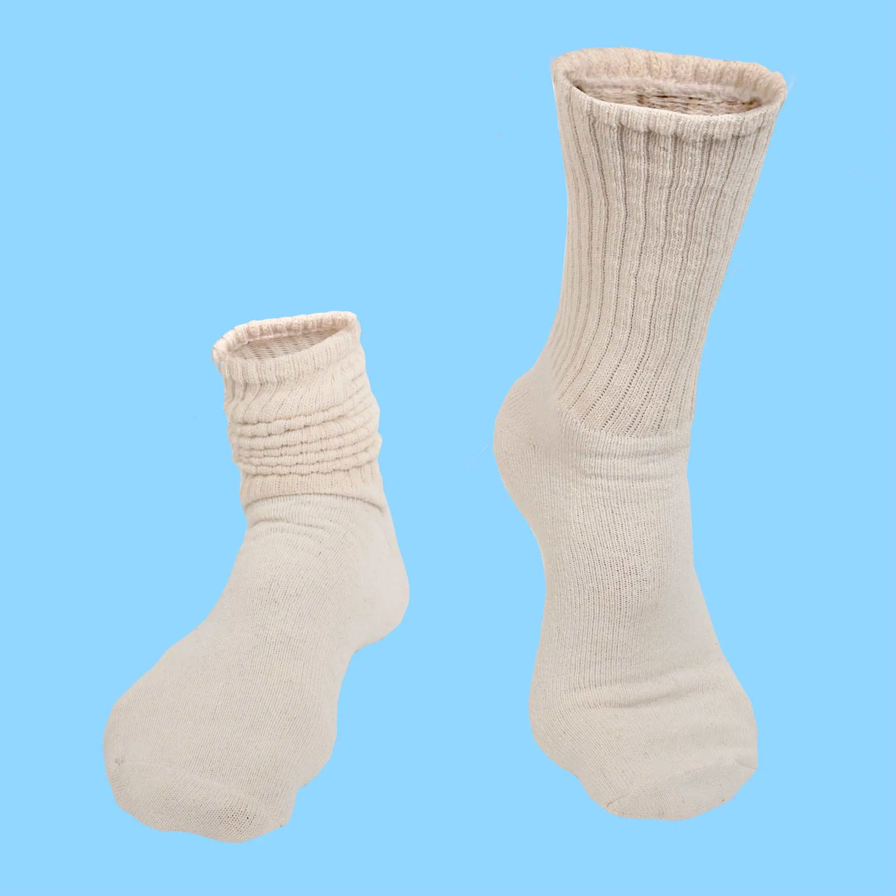 BAYSWATER 3-Pack Organic Cotton Crew Socks (Grown & Made in USA)