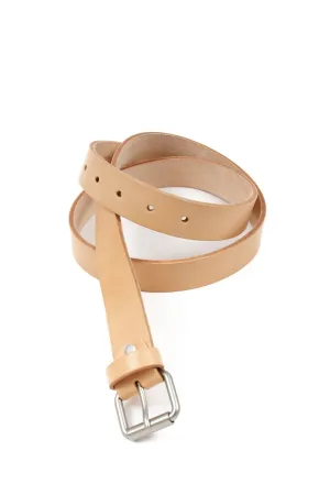 Belt | Natural/Silver Leather