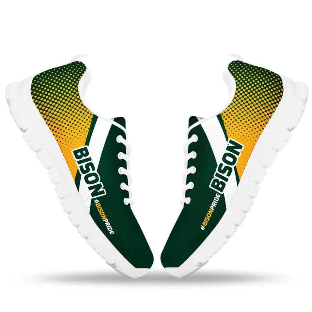 #BISONPRIDE North Dakota Fan Running Shoes