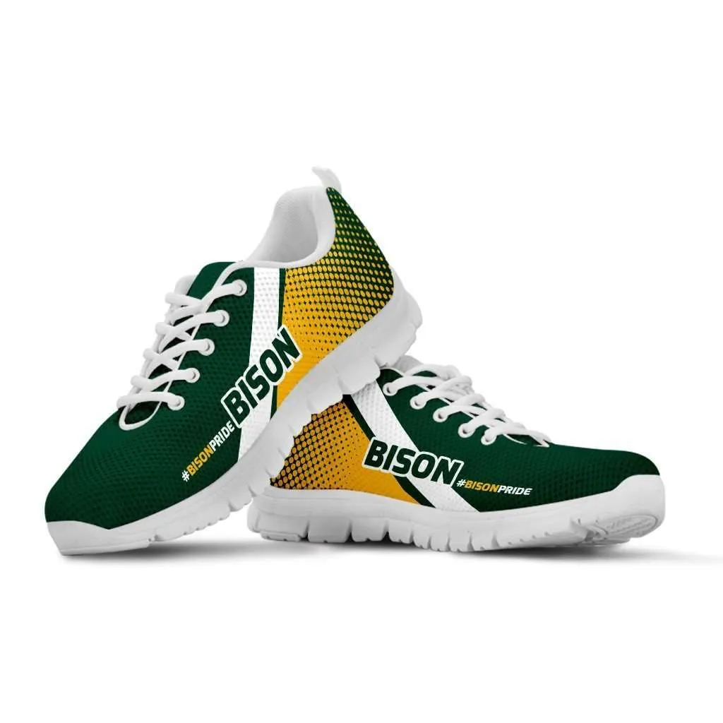 #BISONPRIDE North Dakota Fan Running Shoes