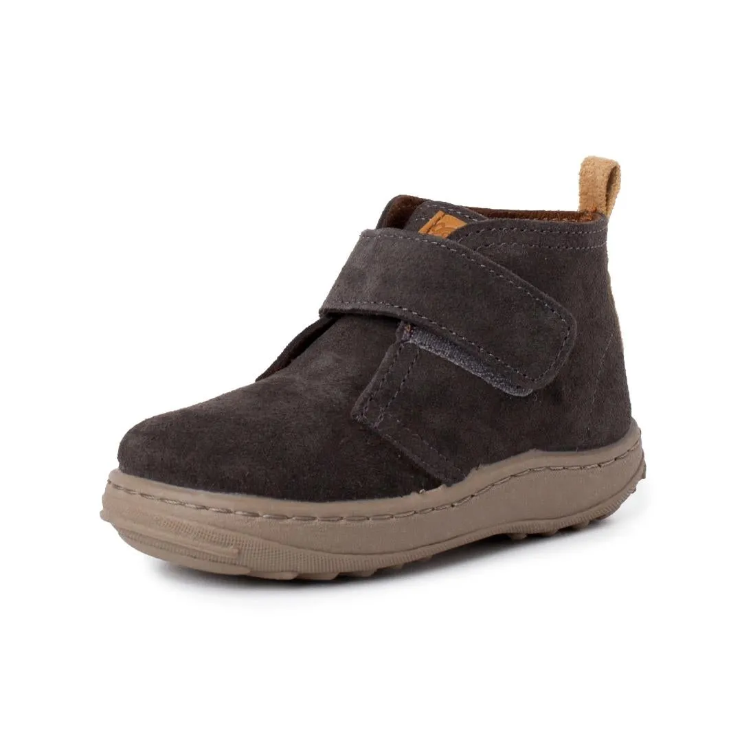 BOYS SUEDE BOOTS SPORT SOLE WITH ADHERENT STRAP