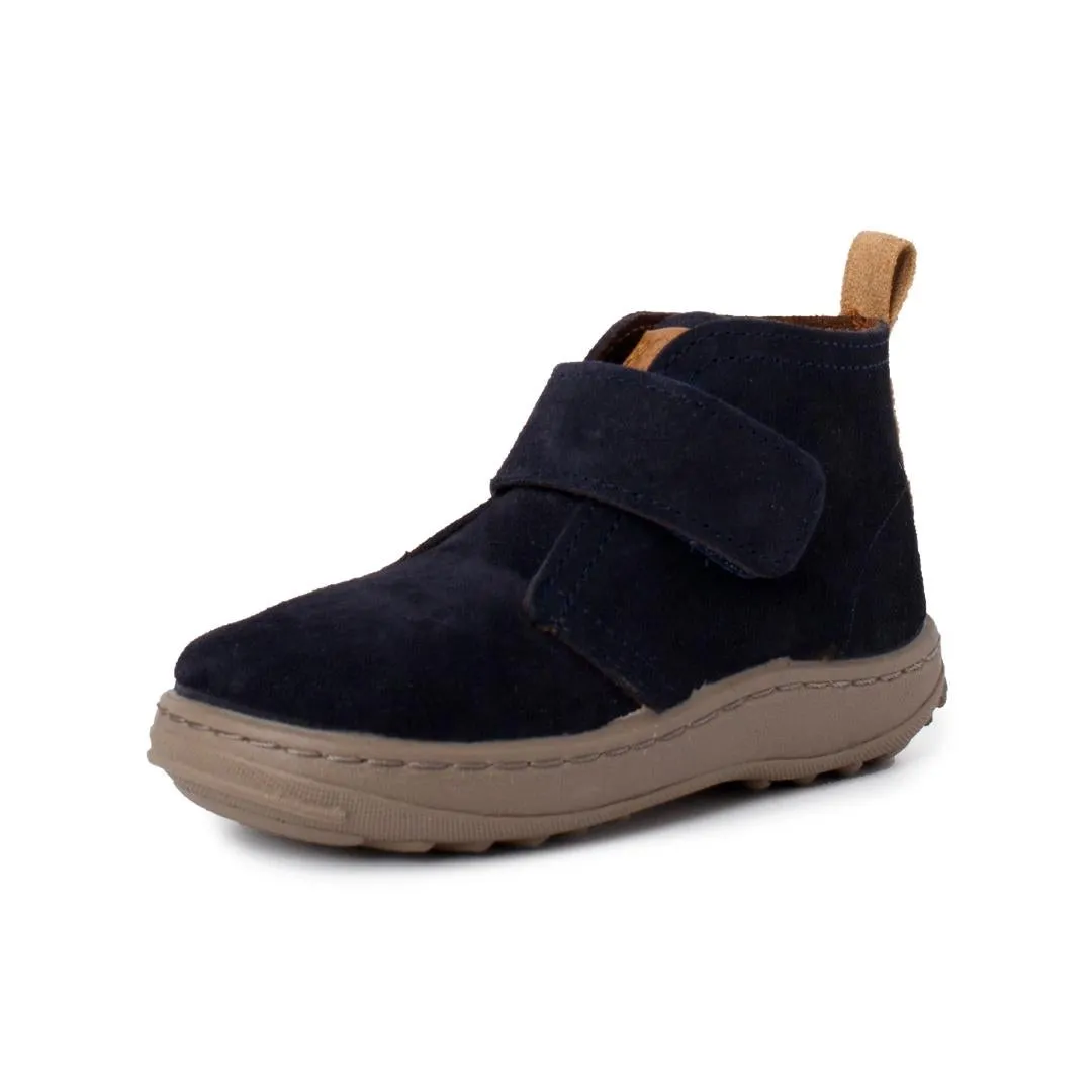 BOYS SUEDE BOOTS SPORT SOLE WITH ADHERENT STRAP
