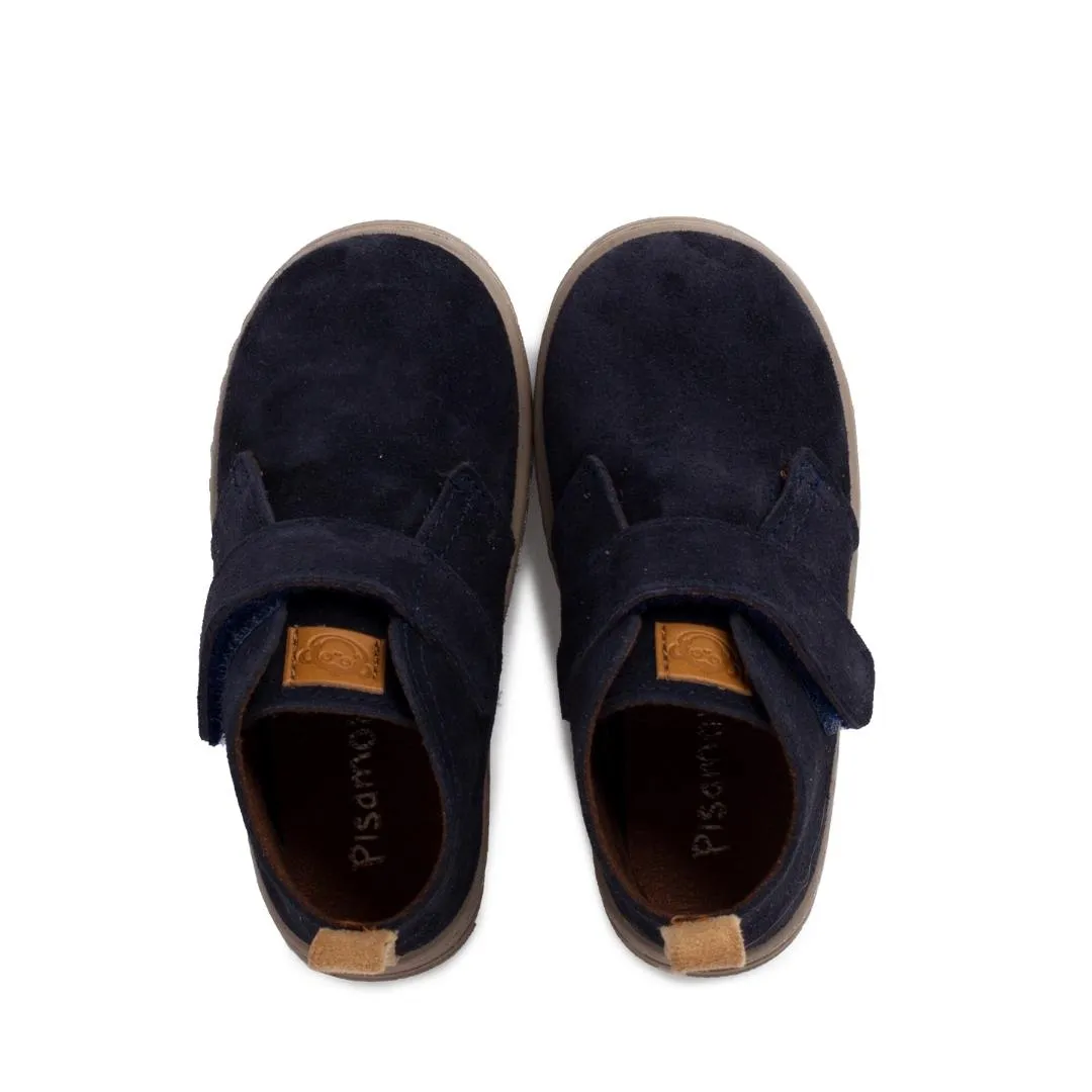 BOYS SUEDE BOOTS SPORT SOLE WITH ADHERENT STRAP