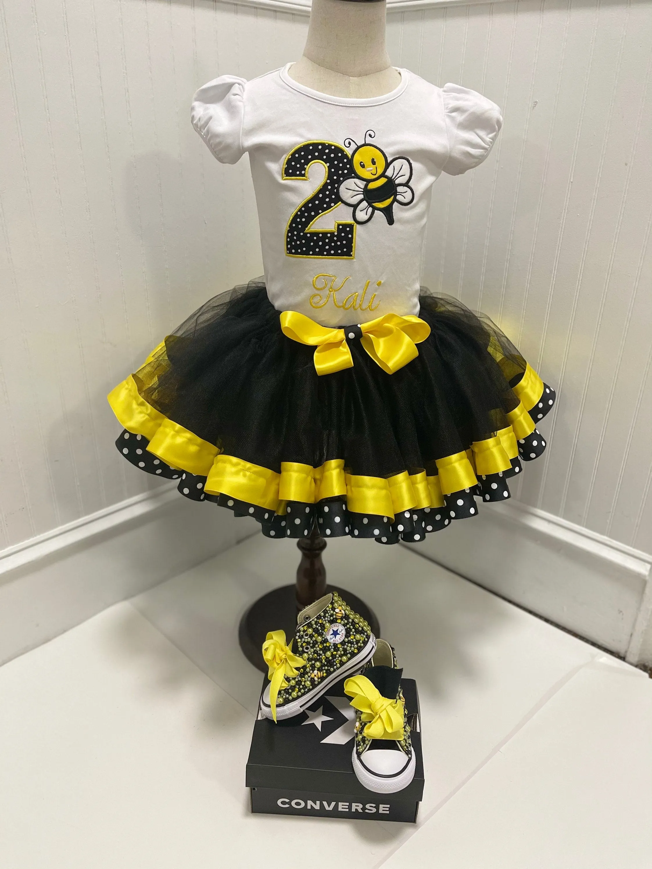 Bumblebee Birthday Tutu Set