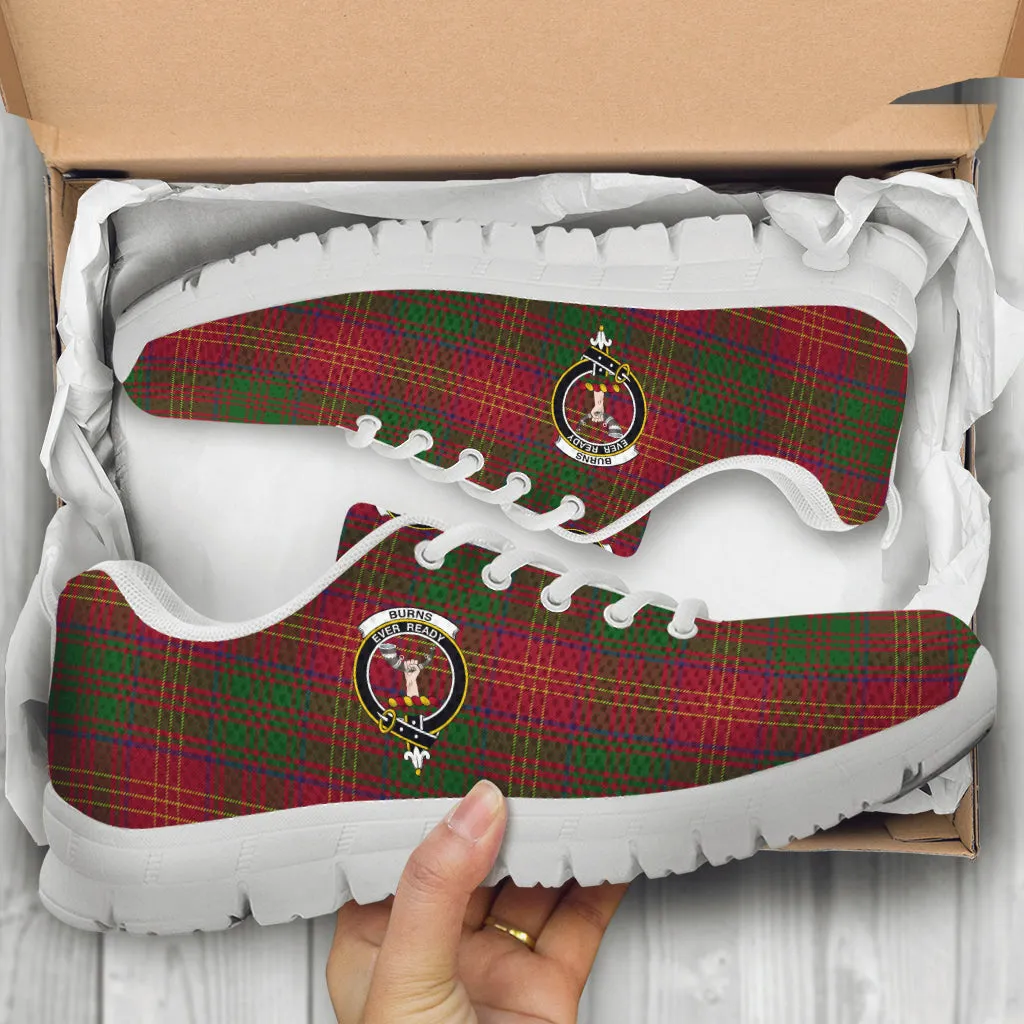 Burns Tartan Sneakers with Family Crest