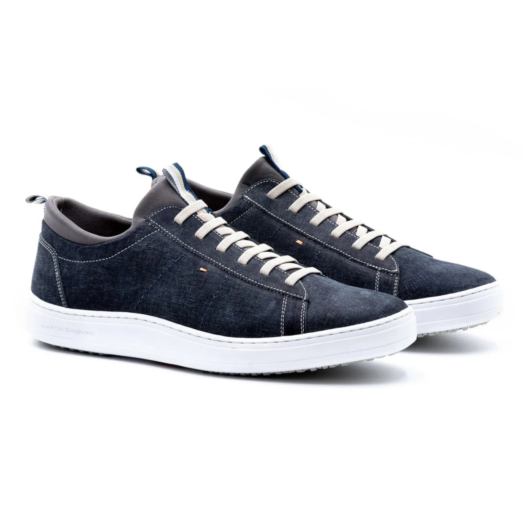 Cameron Nubuck Sneakers in Navy by Martin Dingman