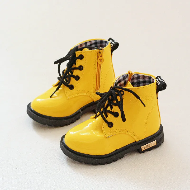 Candy Color patent leather boots - Free Shipping to N.A.