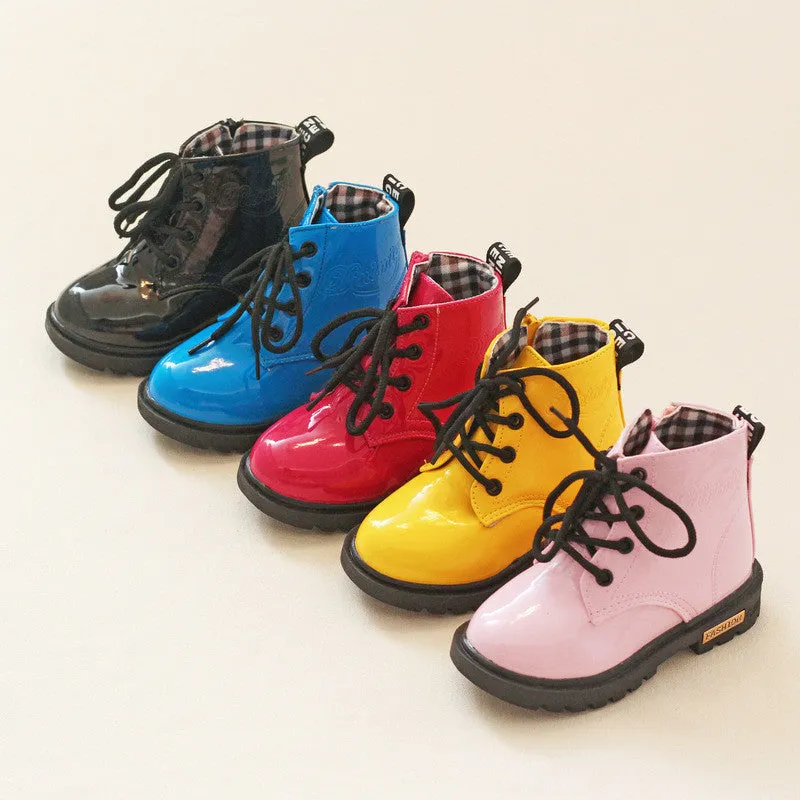 Candy Color patent leather boots - Free Shipping to N.A.
