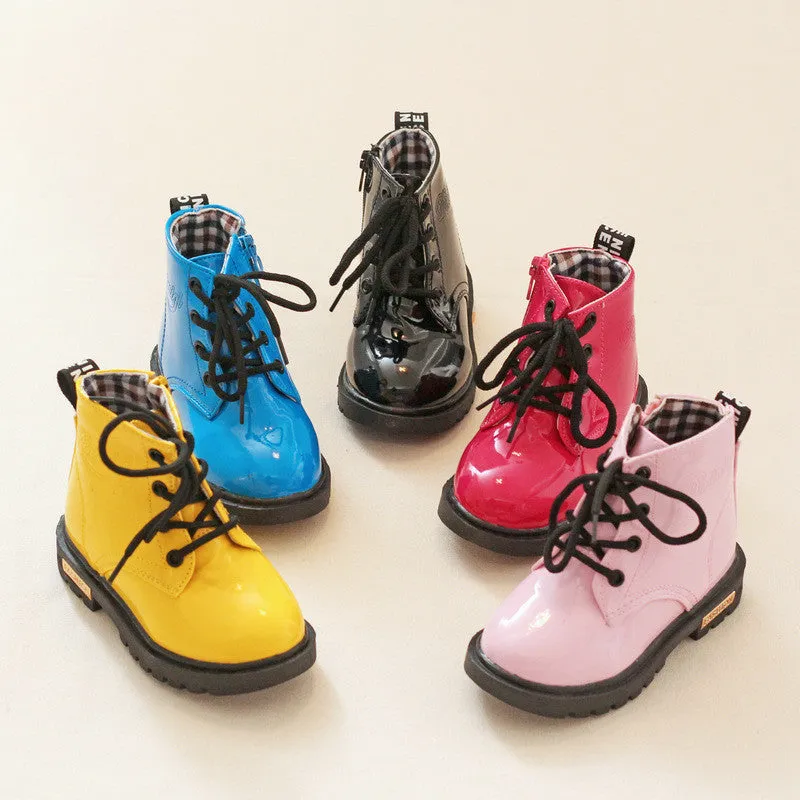 Candy Color patent leather boots - Free Shipping to N.A.