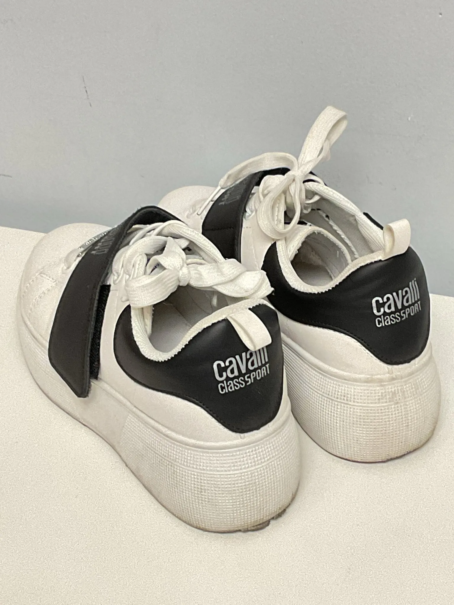 Cavalli Child Shoe Size 4.5 White & Black Shoes