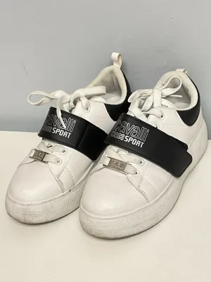 Cavalli Child Shoe Size 4.5 White & Black Shoes