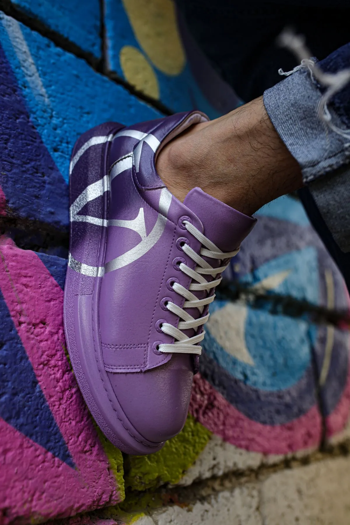 CH254 Men's Sport Sneakers Shoes PURPLE/ DARK PURPLE
