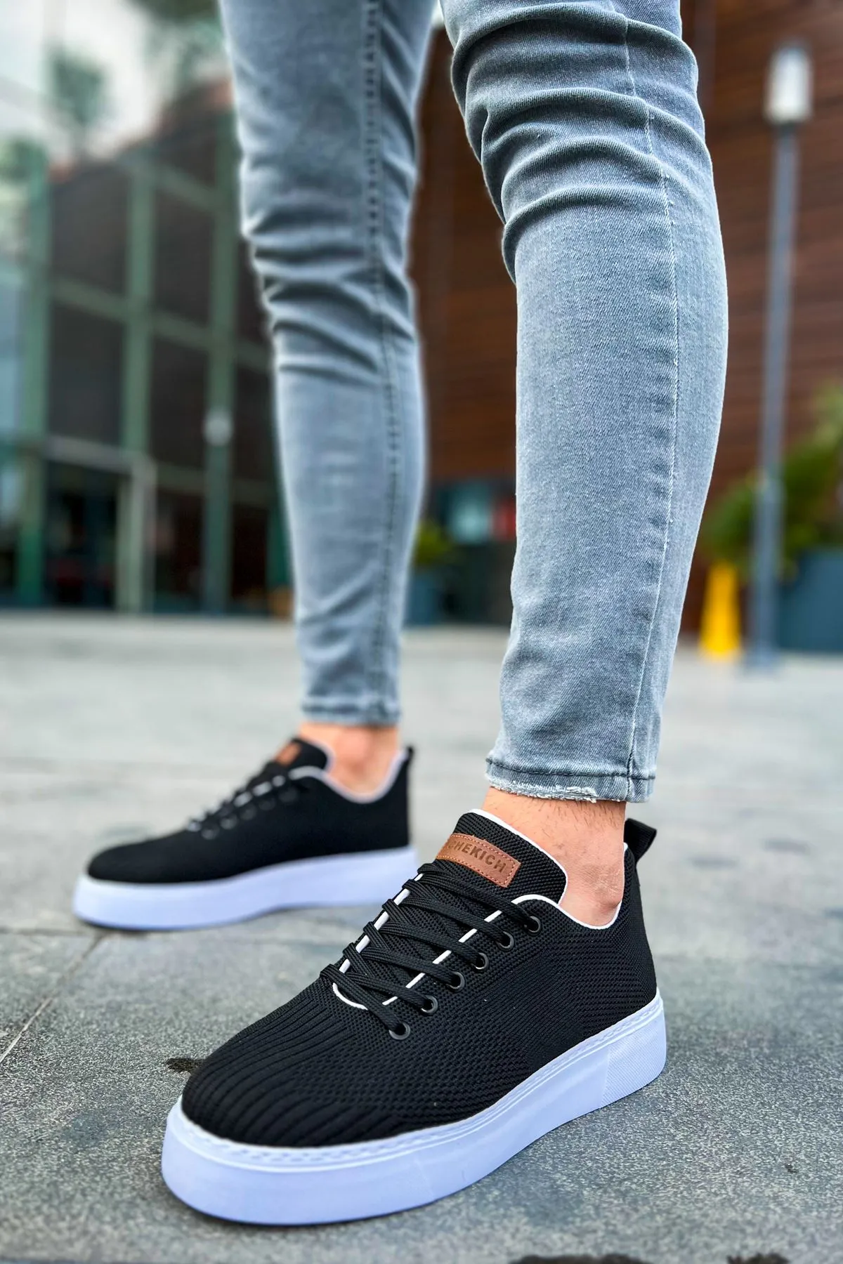 CH413 Crew Men's Sport Sneakers Shoes BLACK