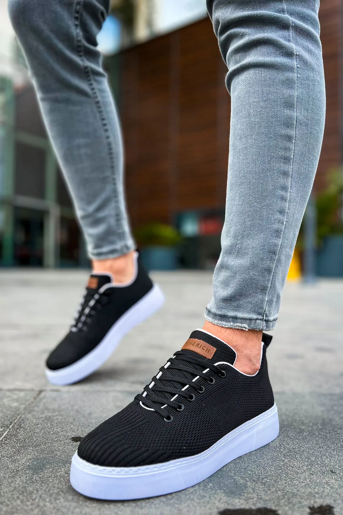 CH413 Crew Men's Sport Sneakers Shoes BLACK