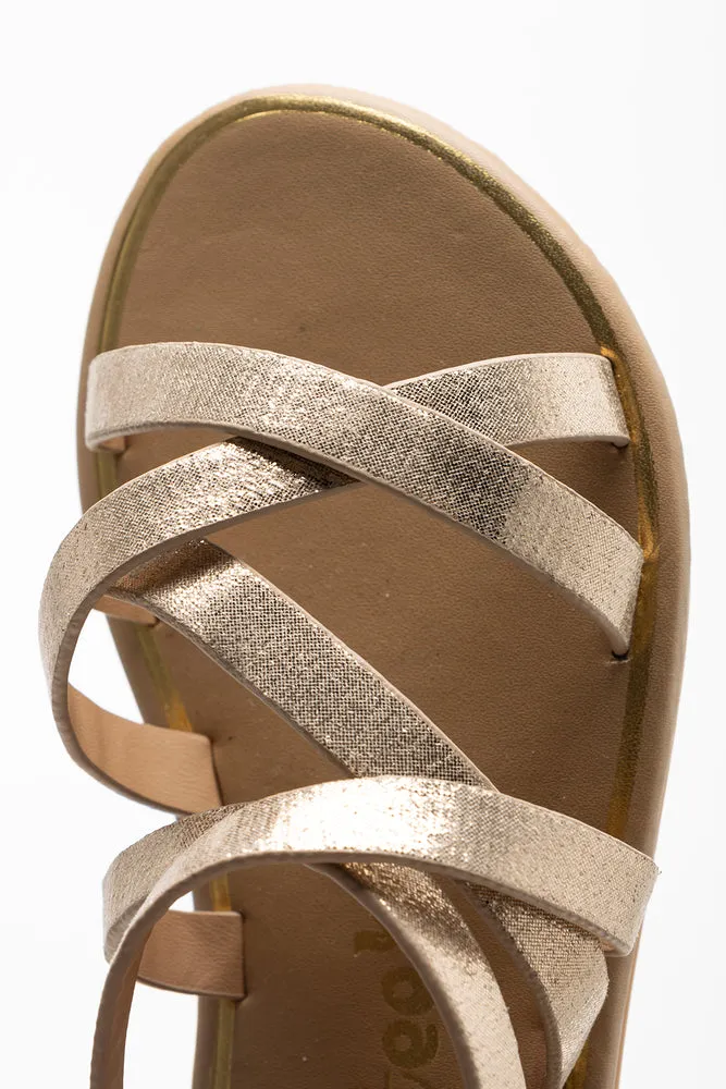 Daisy Buckle Sandal Gold