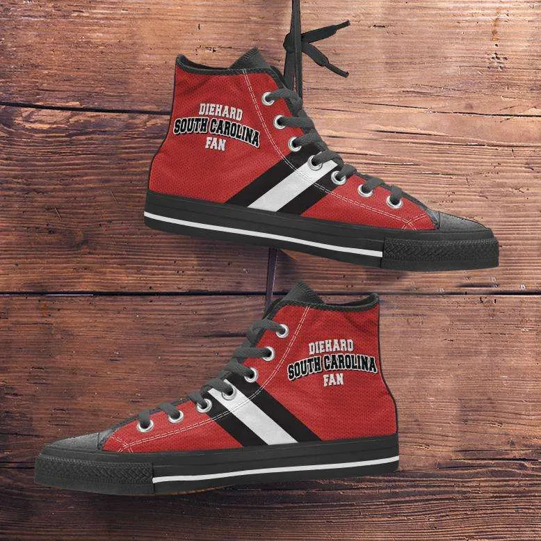 Diehard South Carolina Fan Canvas High Top Shoes