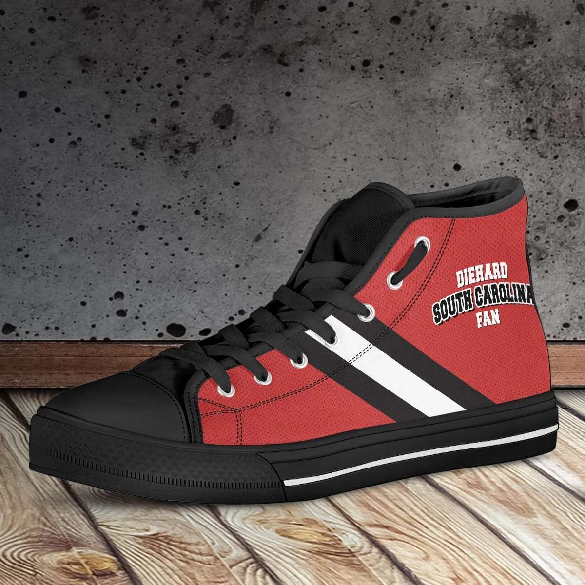Diehard South Carolina Fan Canvas High Top Shoes