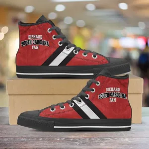 Diehard South Carolina Fan Canvas High Top Shoes