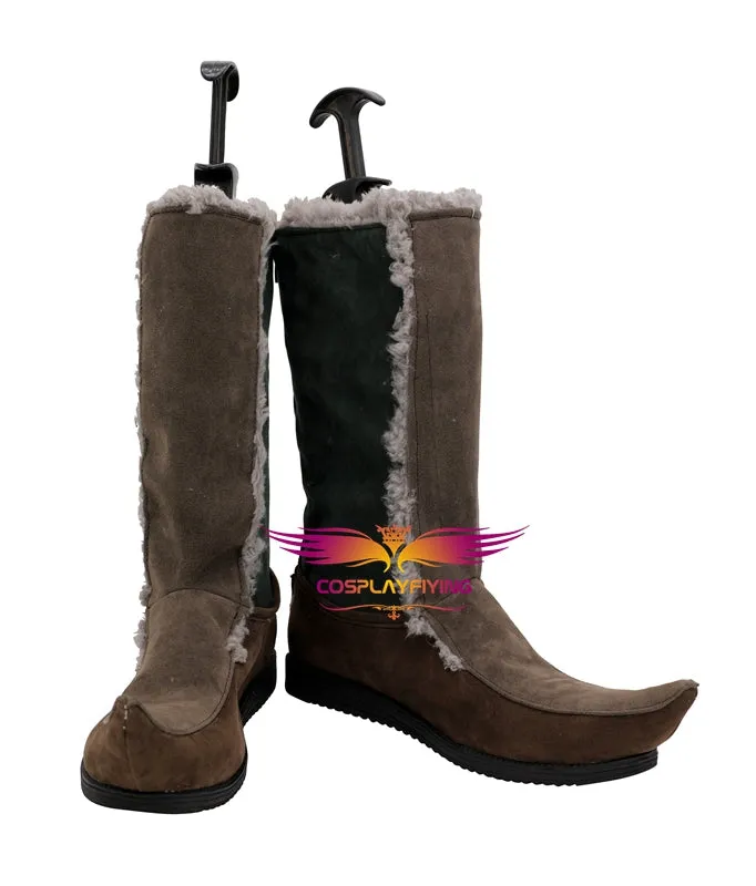 Disney Movie Frozen Kristoff Cosplay Shoes Boots Custom Made for Adult Men and Women Halloween Carnival