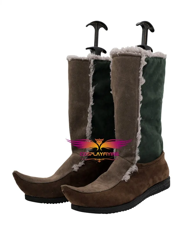 Disney Movie Frozen Kristoff Cosplay Shoes Boots Custom Made for Adult Men and Women Halloween Carnival