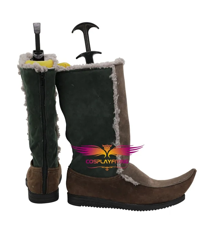 Disney Movie Frozen Kristoff Cosplay Shoes Boots Custom Made for Adult Men and Women Halloween Carnival