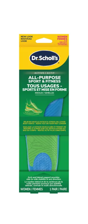 Dr. Scholl's® All-Purpose Sport & Fitness Comfort Insoles,Women's, 1 Pair, Trim to Fit