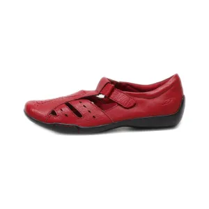 Dr. Scholl'S Slip Ons Leather Red Colour For Women