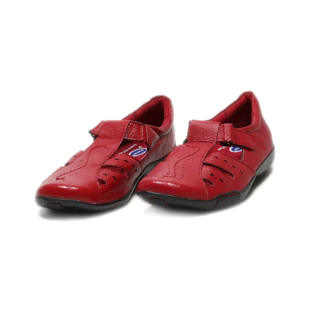 Dr. Scholl'S Slip Ons Leather Red Colour For Women