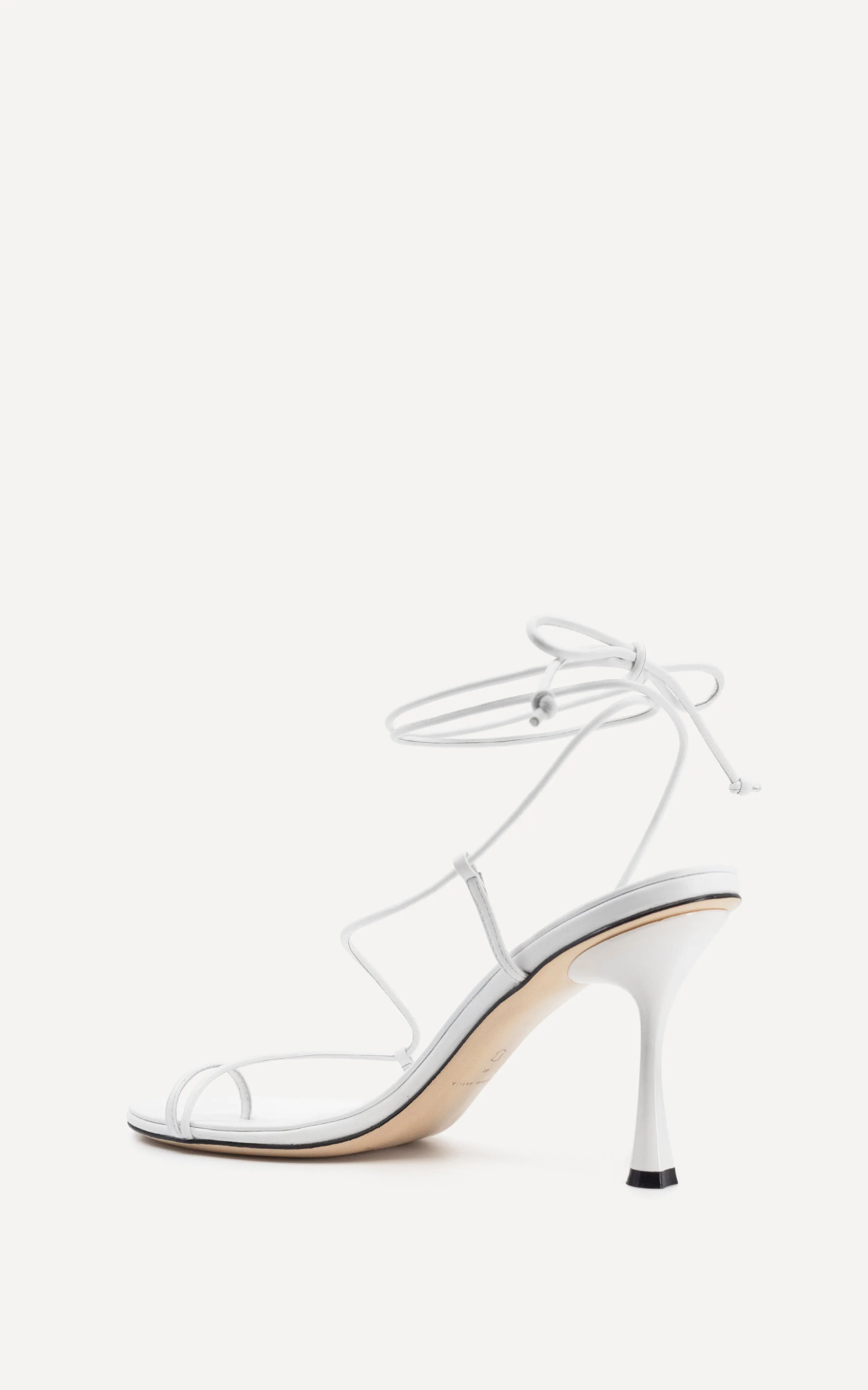 Emily Wrap 90 Heel | White