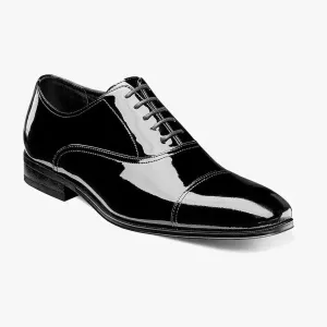 Florsheim Mens Black Patent Leather Lace-up Oxford Tuxedo Dress Shoes