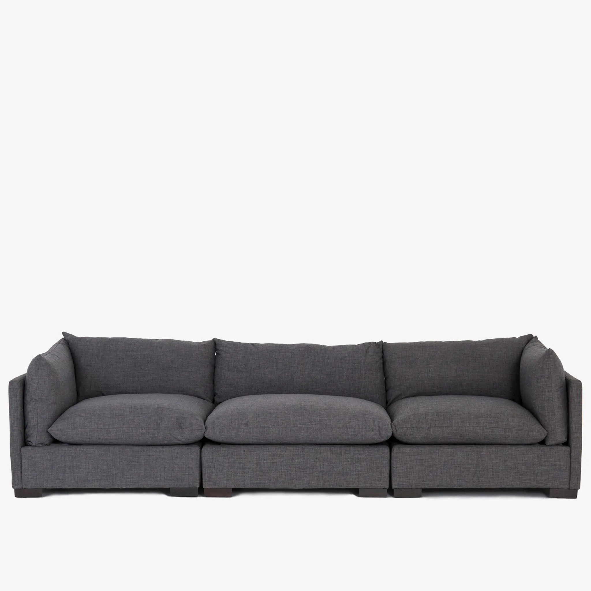 Four Hands Westwood 3-Piece Sectional in Bennett Charcoal