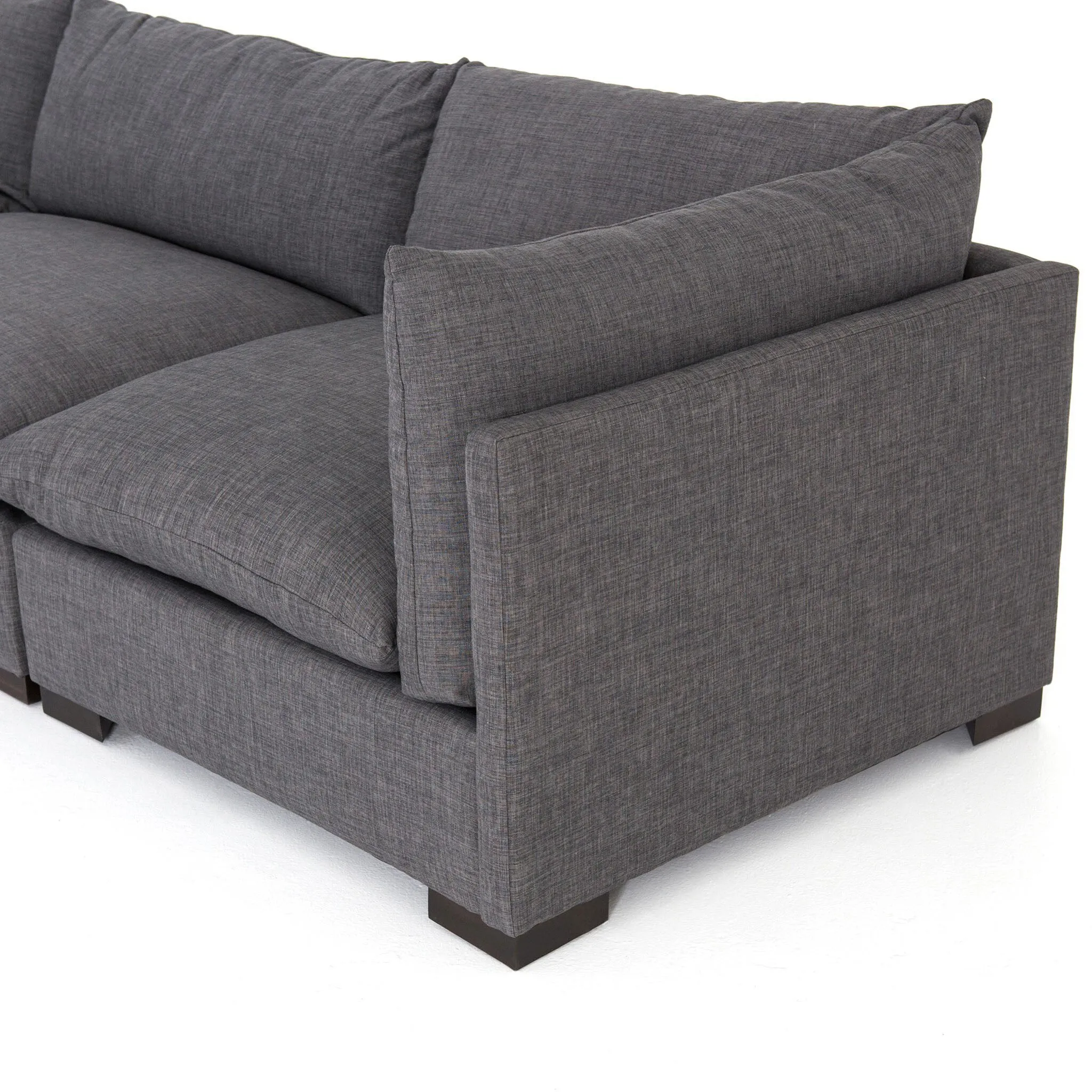 Four Hands Westwood 3-Piece Sectional in Bennett Charcoal