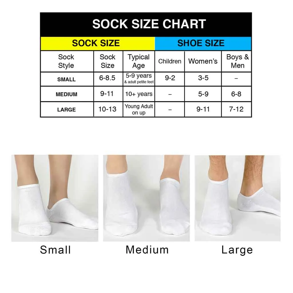Funny Golf Ball Socks – No-Show Socks for Golf Lovers